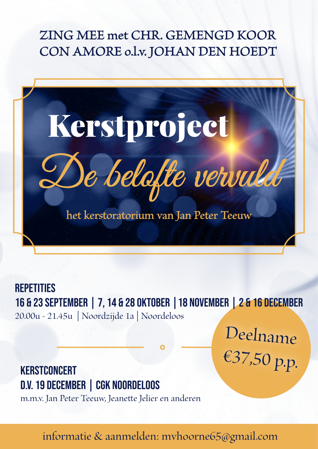 Afbeelding bij Kerstproject Koor Con Amore Noordeloos